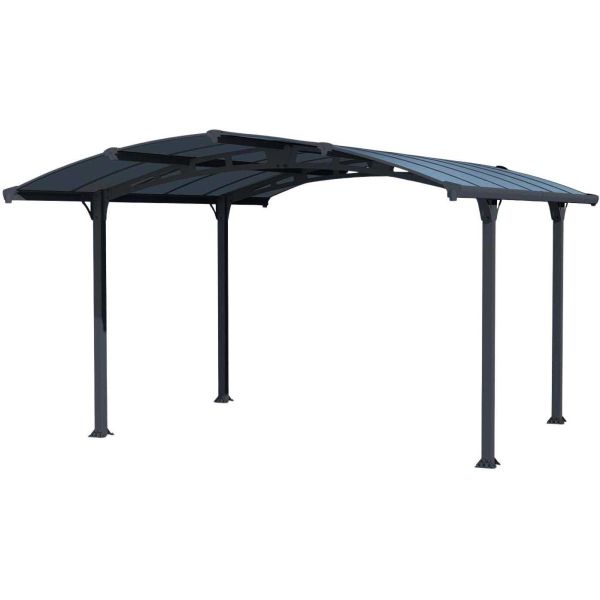 Carport en aluminium et polycarbonate Arcadia