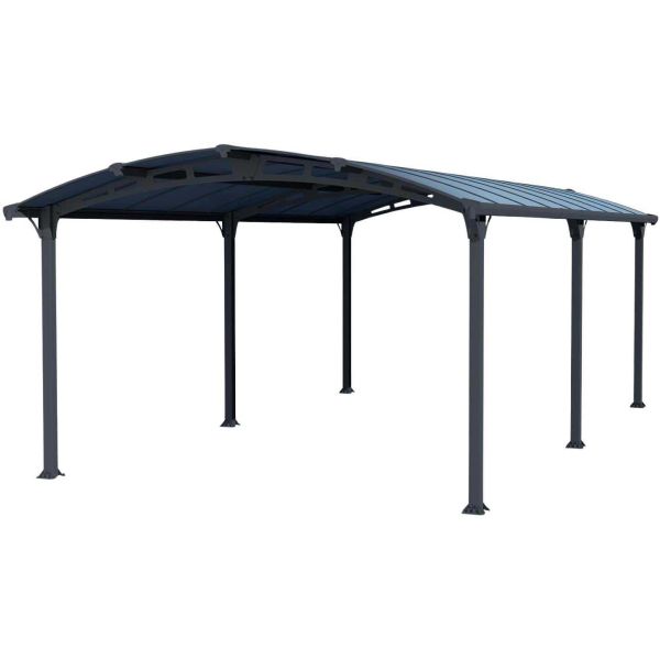 Carport en aluminium et polycarbonate Arcadia