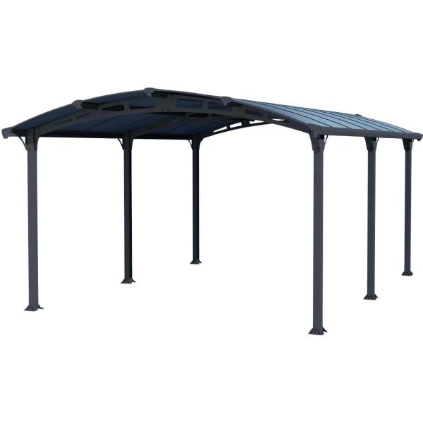 Carport en aluminium et polycarbonate Arcadia