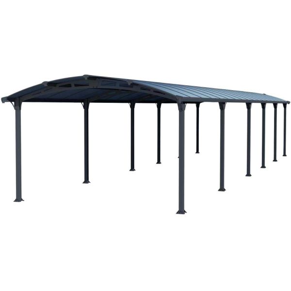 Carport en aluminium et polycarbonate Arcadia