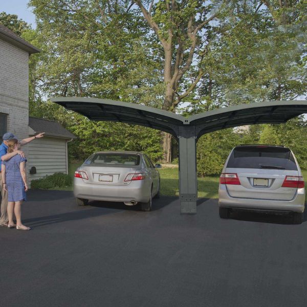 Carport en aluminium et polycarbonate Arizona Breeze - 5599