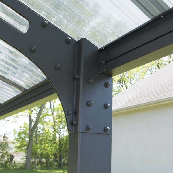 Carport en aluminium et polycarbonate Arizona Wave - 5299