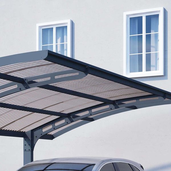 Carport en aluminium et polycarbonate Arizona Wave - 6