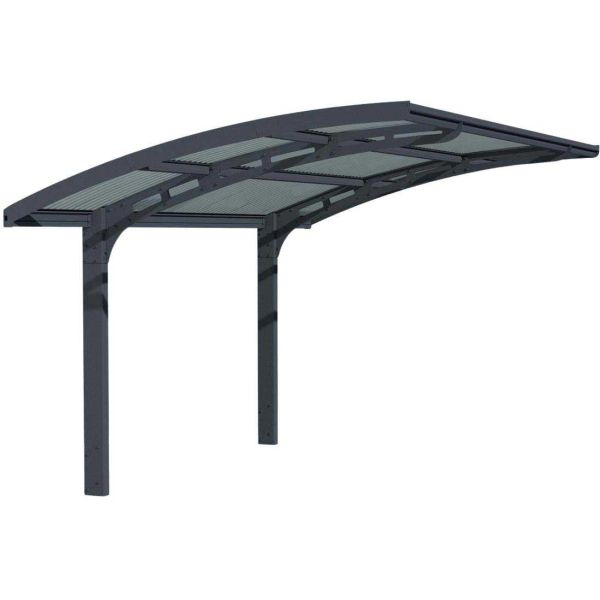 Carport en aluminium et polycarbonate Arizona Wave