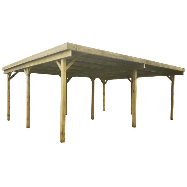 Carport en bois 2 emplacements 6x5 m Basic