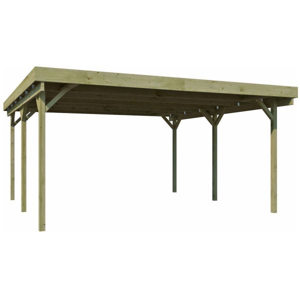 Carport double en bois Basic