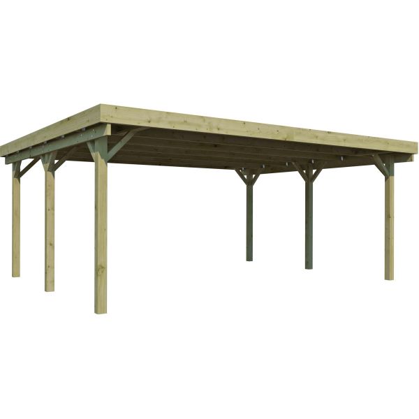 Carport double en bois Basic