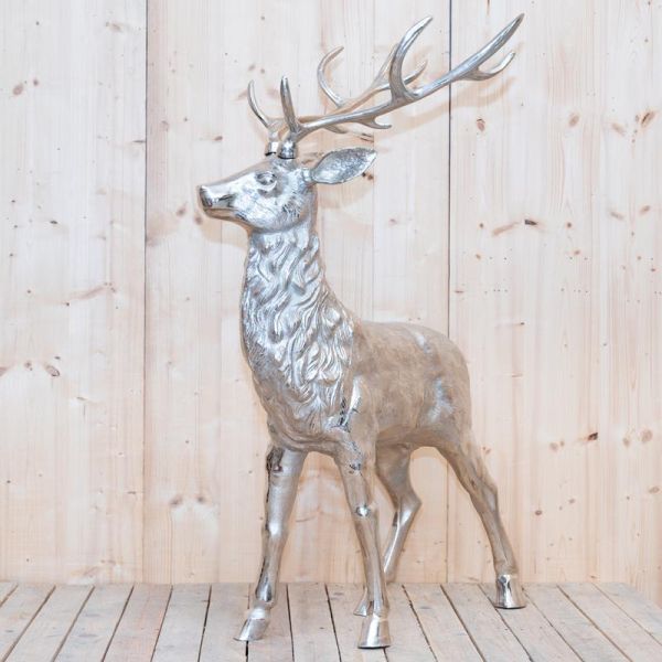 Très grand Cerf sur pied en aluminium - 8