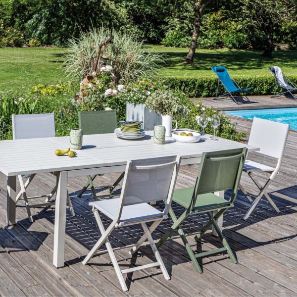 Chaise jardin pliante en aluminium Thema - Alizé