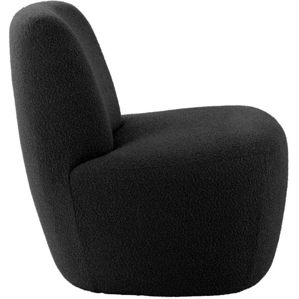 Chaise lounge en tissu bouclette Ada - LEITMOTIV