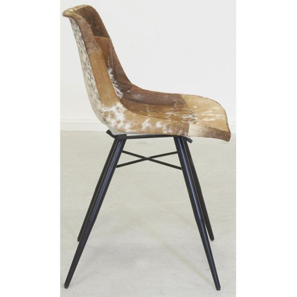 Chaise en peau de vache véritable - AUB-6178