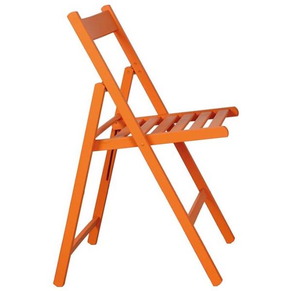 Chaise pliante en bois Orange