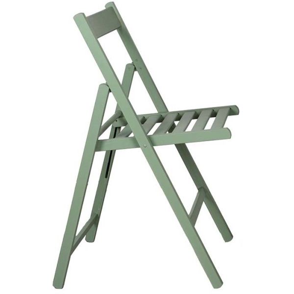 Chaise pliante en bois Vert