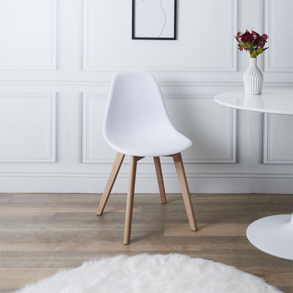 Chaise scandinave blanche - THE HOME DECO FACTORY