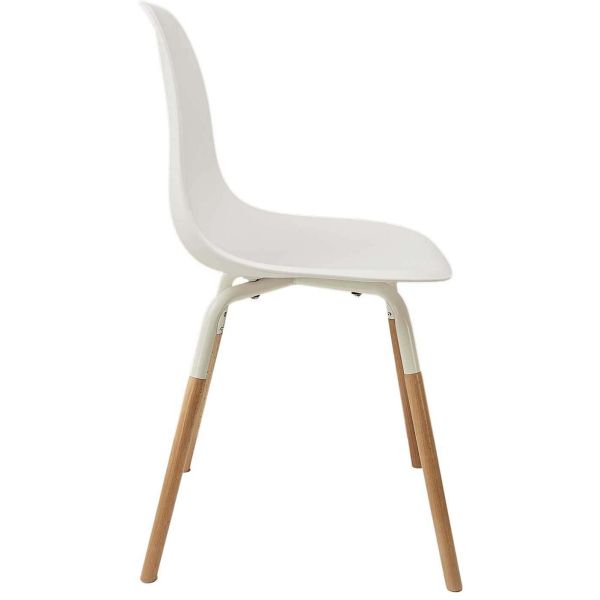 Chaise scandinave pieds métal et bois de hêtre Phenix (Lot de 6) - 5