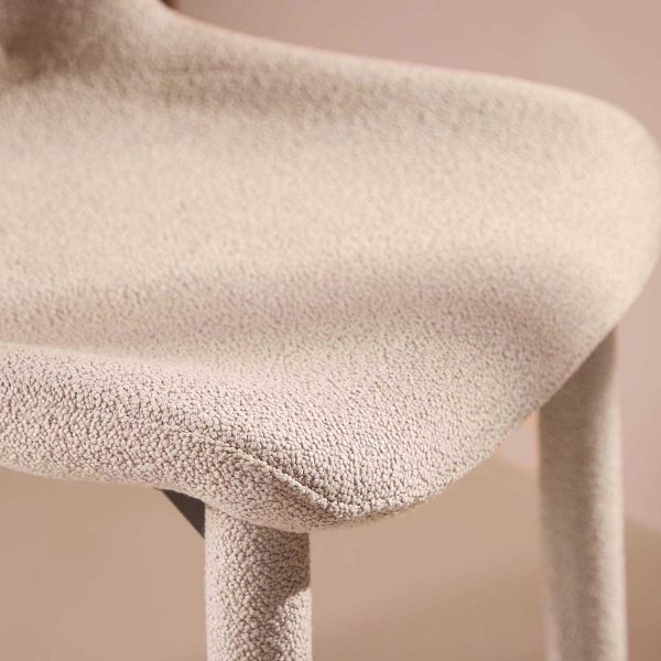 Chaise en tissus bouclette Astoria - 8