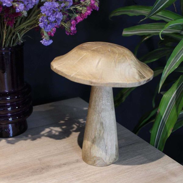 Champignon déco en manguier - SIF-0778