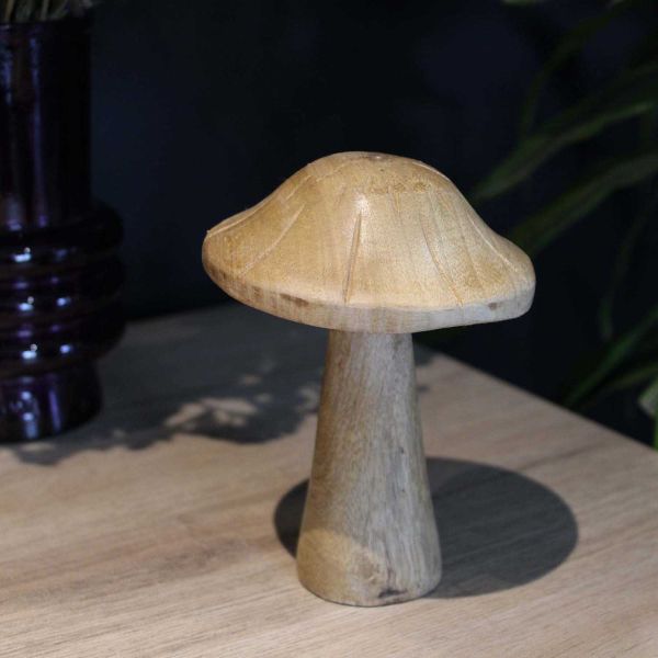 Champignon déco en manguier - SIF-0776