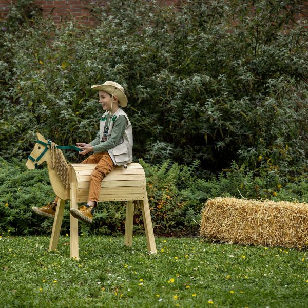 Cheval de jardin en bois pour enfants - KIDS IN THE GARDEN