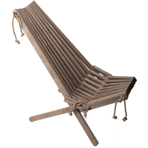 Chilienne en bois EcoChair avec coussin (Lot de 2) - 289