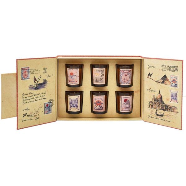 Coffret 6 bougies Senteurs du monde