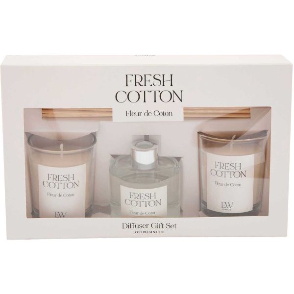 Coffret 2 bougies parfumée et diffuseur 50ml