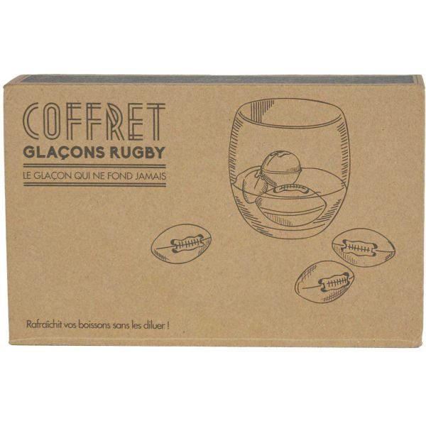 Coffret glaçon en inox Rugby - LAC-0336