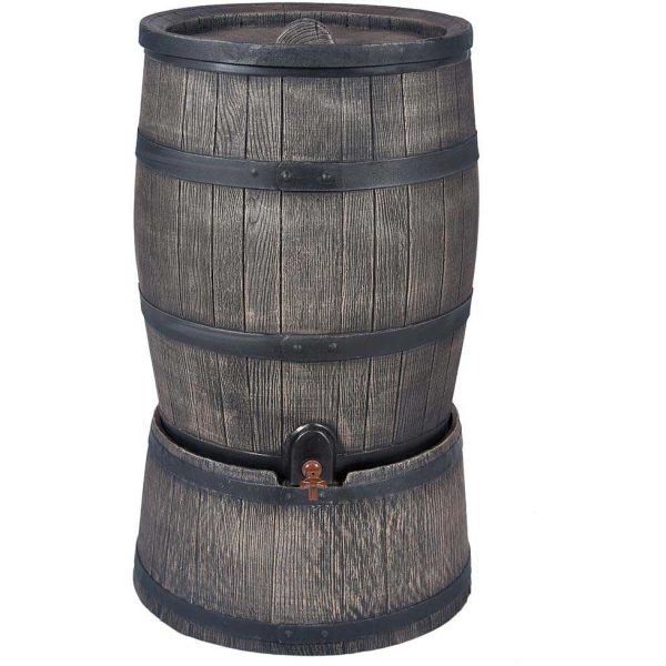 Collecteur d'eau en polyéthylène avec support Barrel