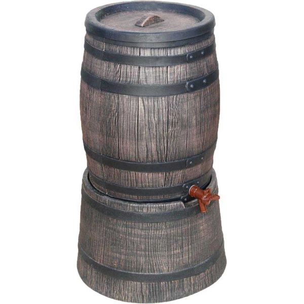 Collecteur d'eau en polyéthylène avec support Barrel