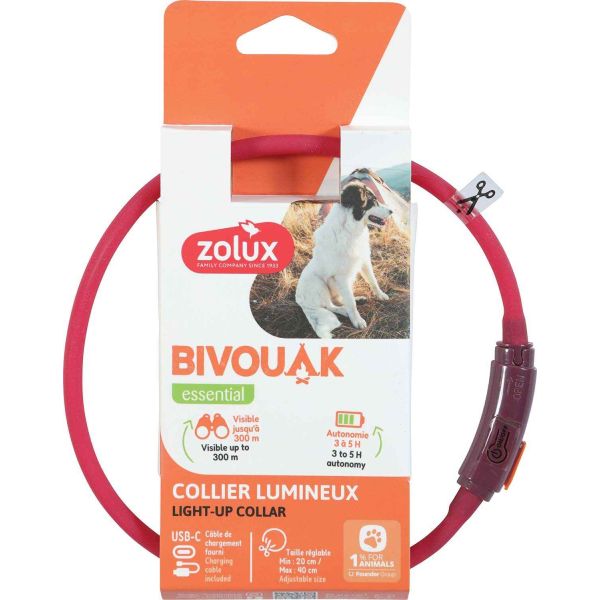 Collier lumineux pour chiots Bivouak