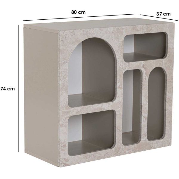 Console à niches en aggloméré Liva - ASI-1111