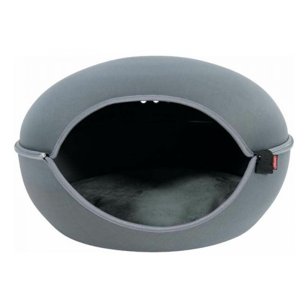 Couchette Dome Pour Chat Louna Gris