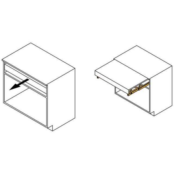 Coulisses pour table extensible et relevable Oplà Top - 449,65