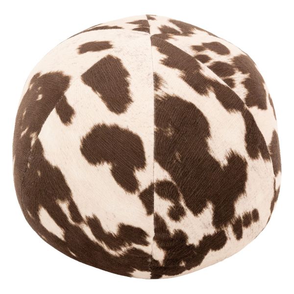 Coussin/pouf boule effet peau de vache