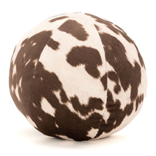 Coussin/pouf boule effet peau de vache - 19,90