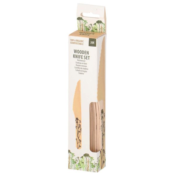 Couverts en bois 100% compostable Herbe - 5