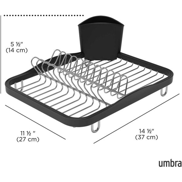 Egouttoir vaisselle avec porte ustensiles amovible - UMB-0130