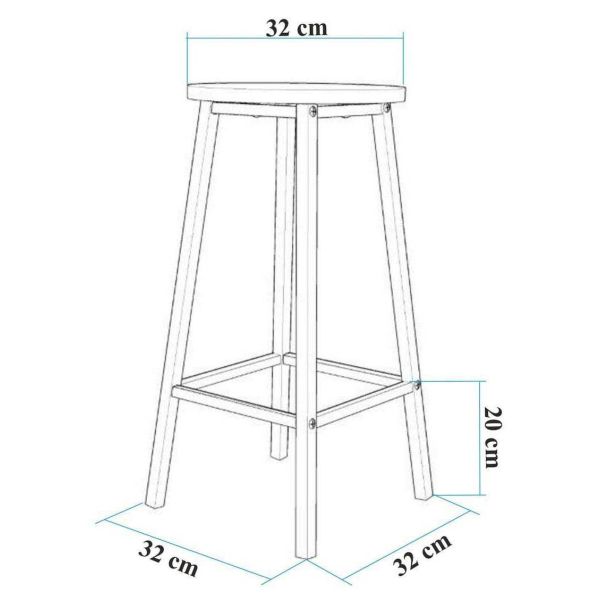 Ensemble Table haute et 2 tabourets Mola - 219