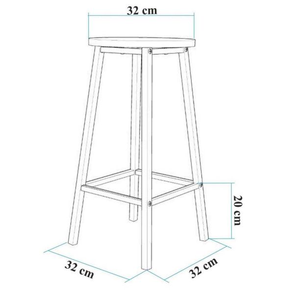 Ensemble Table haute et 2 tabourets Mola - 219