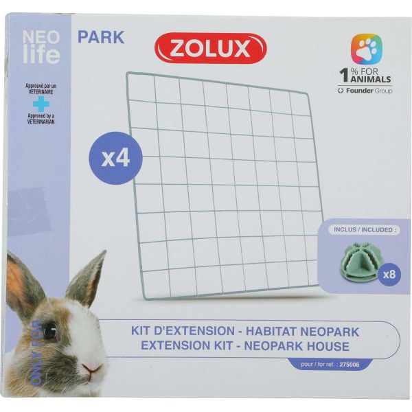 Extension pour cage modulable pour lapin Park 1.84 m² - ZOLUX