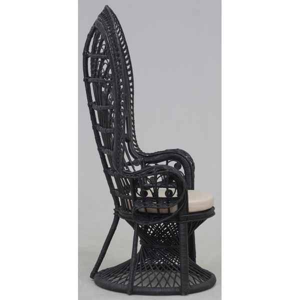 Fauteuil Emmanuelle en rotin Paon - 679