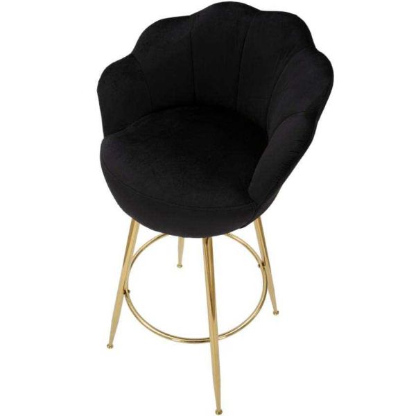 Fauteuil de bar en tissu et métal Vienna - 7