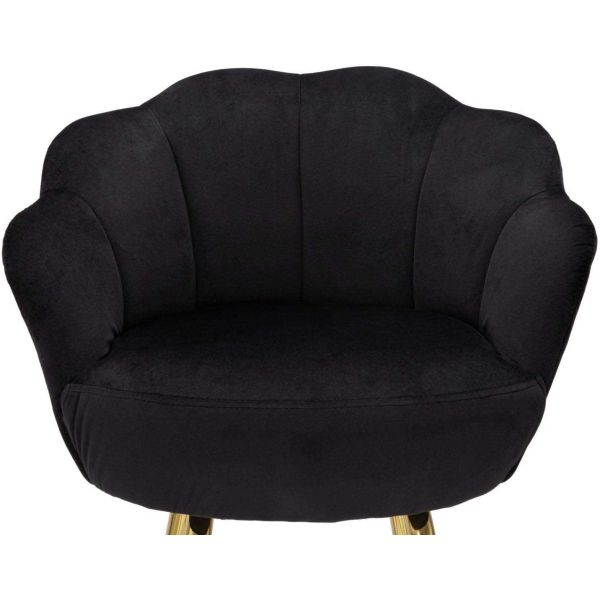 Fauteuil de bar en tissu et métal Vienna - 8