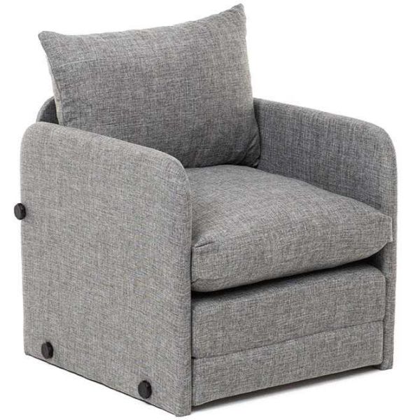 Fauteuil convertible en tissu Saga