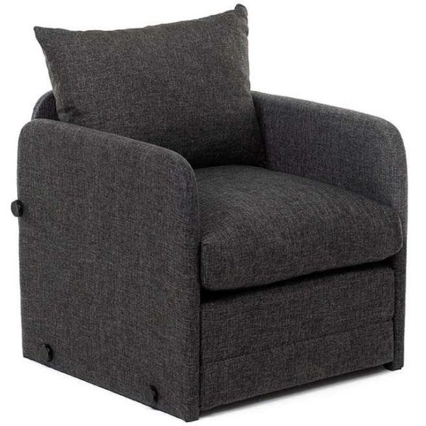 Fauteuil convertible en tissu Saga