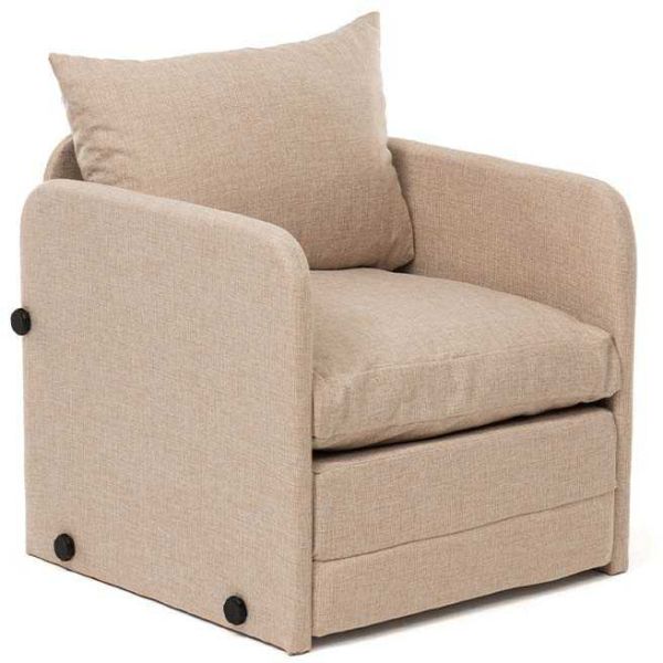 Fauteuil convertible en tissu Saga