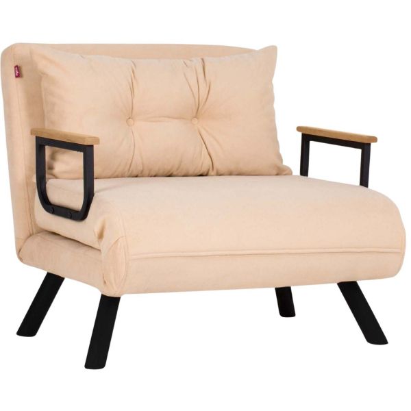 Fauteuil convertible en tissu Sando