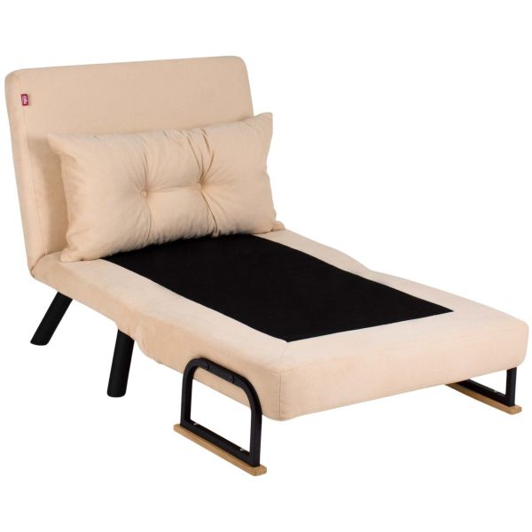 Fauteuil convertible en tissu Sando - 5