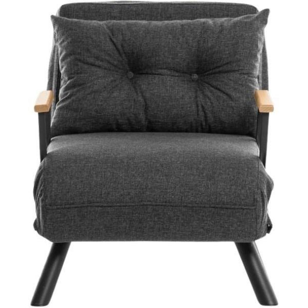 Fauteuil convertible en tissu Sando - 5