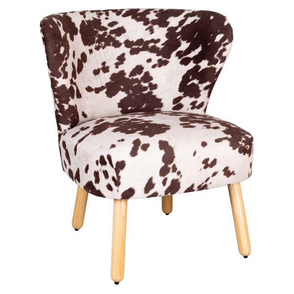 Fauteuil effet peau de vache